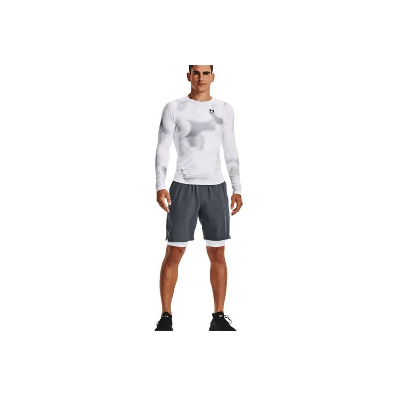 Under Armour Men's UA Iso-Chill Compression Printed Long Sleeve White-4